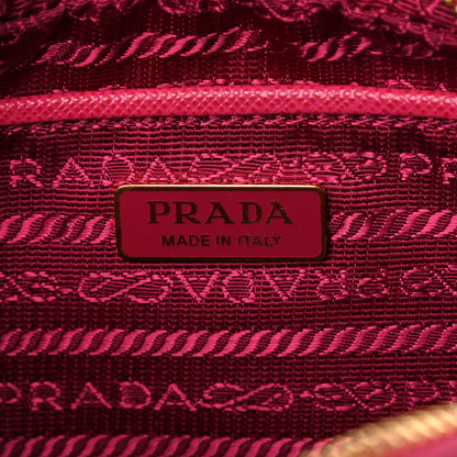 Prada Saffiano Mini Monochrome Camera Crossbody Bag Magenta 6 of 9