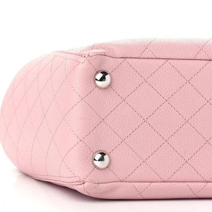 Chanel Grained Calfskin CC Pocket Tote Pink 8 of 9