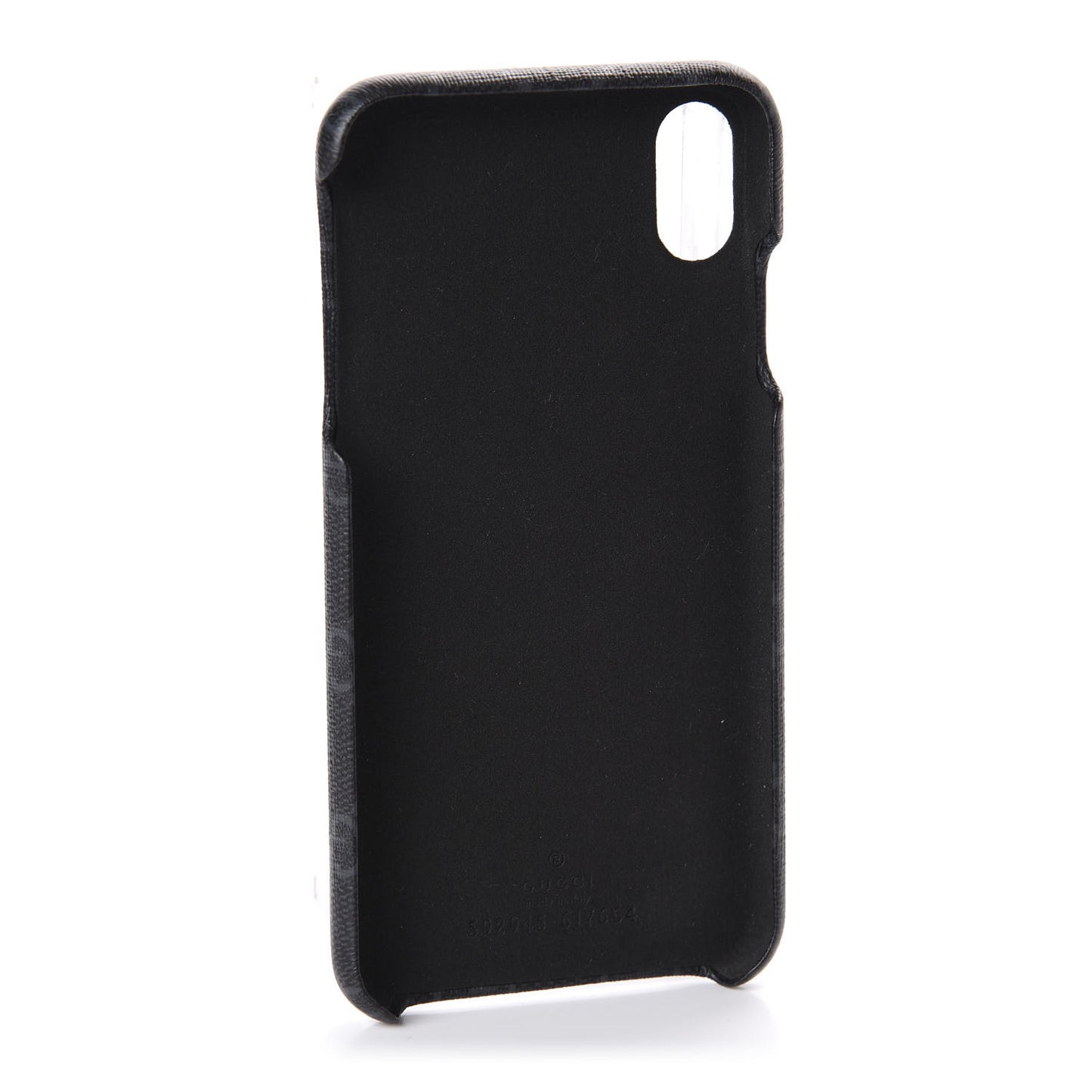GG Supreme Monogram Top Handle iPhone XS Max Case Black
