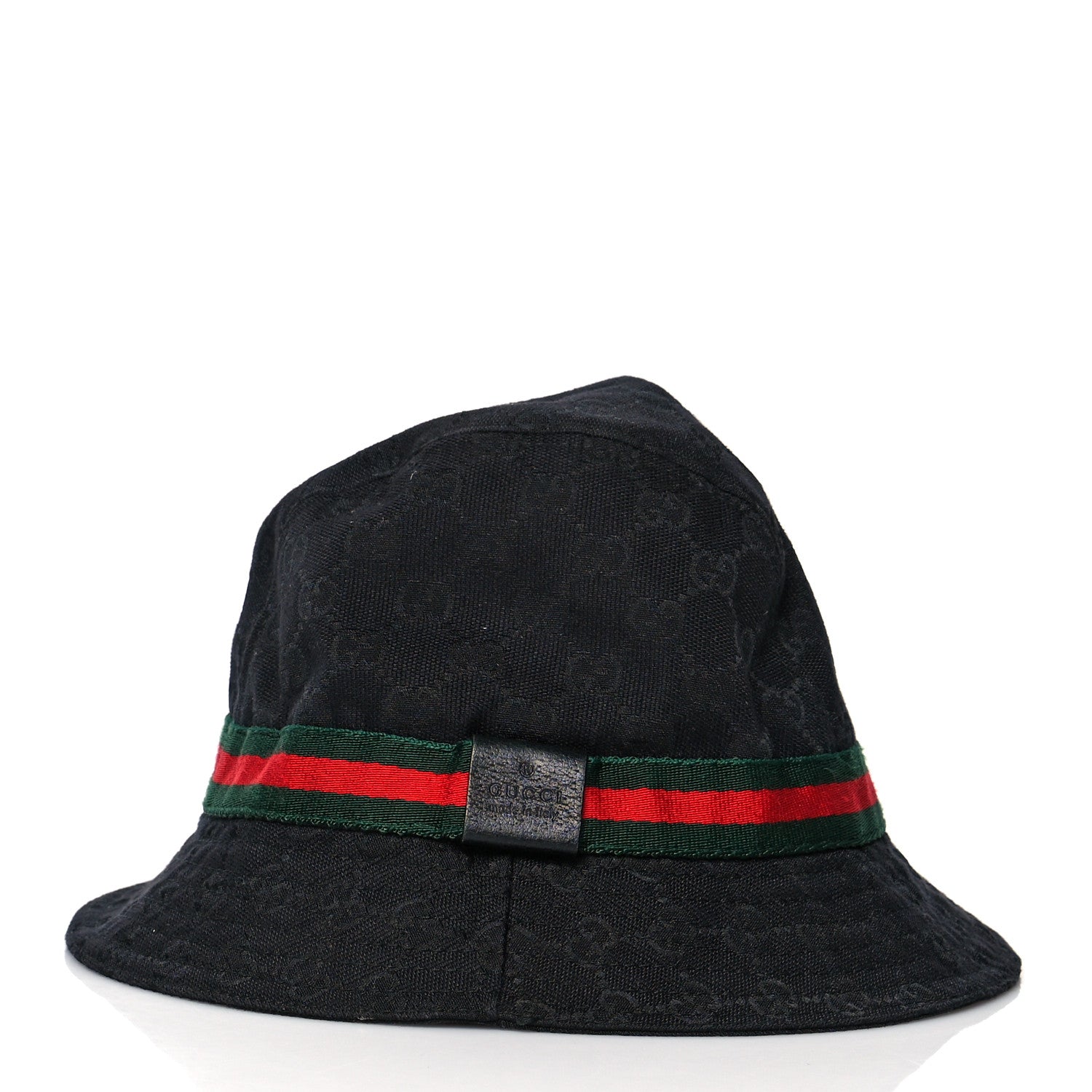 Gucci Monogram Web Bucket Hat S Black 3 of 8