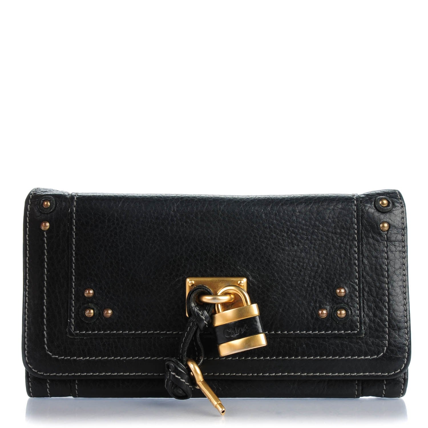Chloe Calfskin Paddington Wallet Black 1 of 8