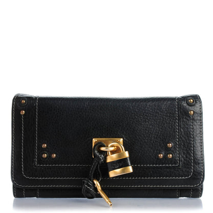 Chloe Calfskin Paddington Wallet Black 1 of 8