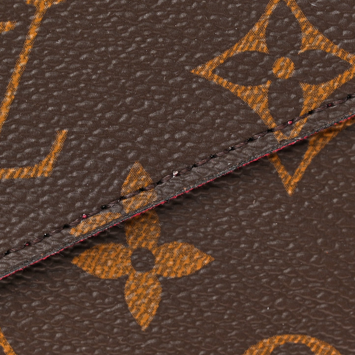 Monogram Pochette Felicie Chain Wallet Fuchsia