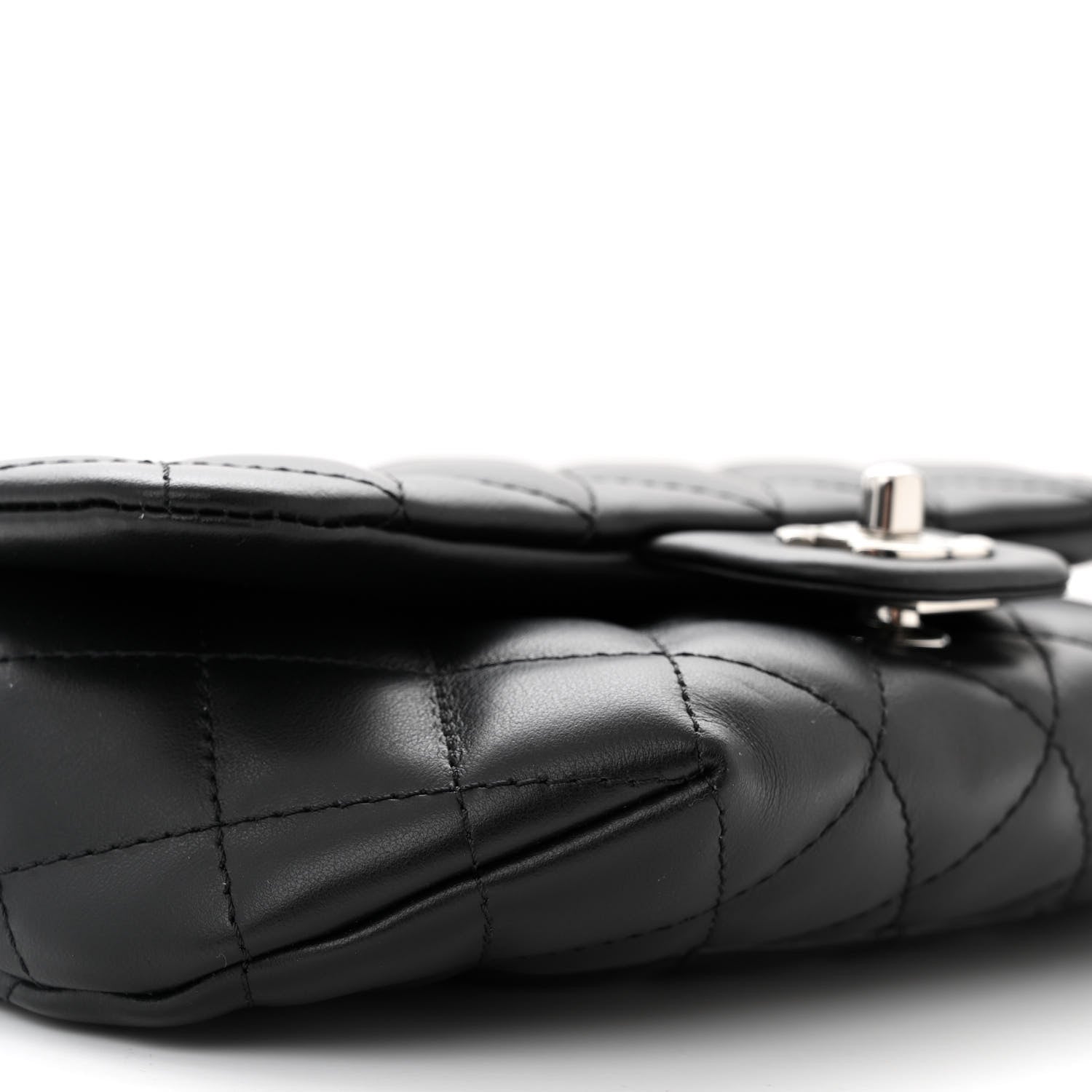 Chanel Calfskin Quilted CC Uniform Flap Belt Bag Black 10 of 11