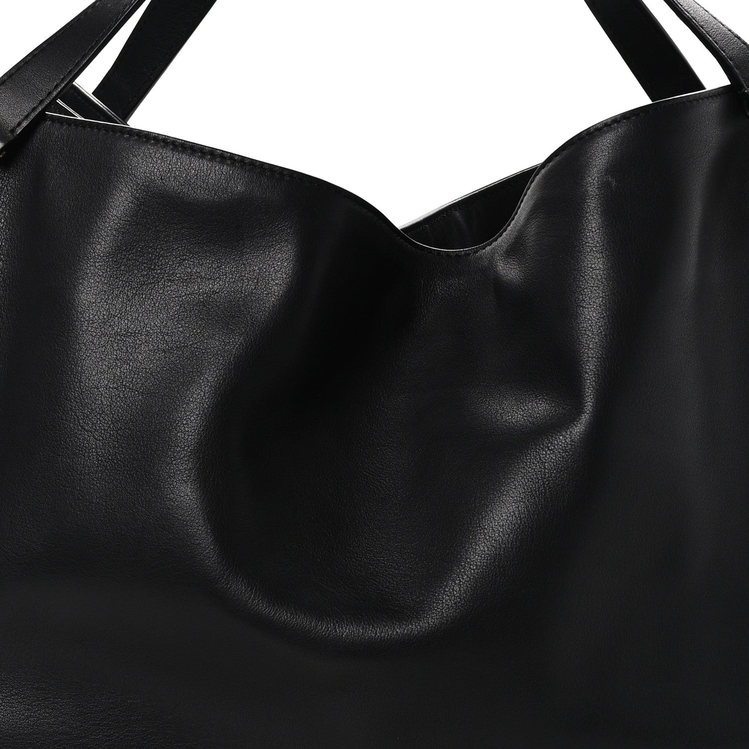The Row Polished Saddle Calfskin Alexia Bag Black 8 of 12