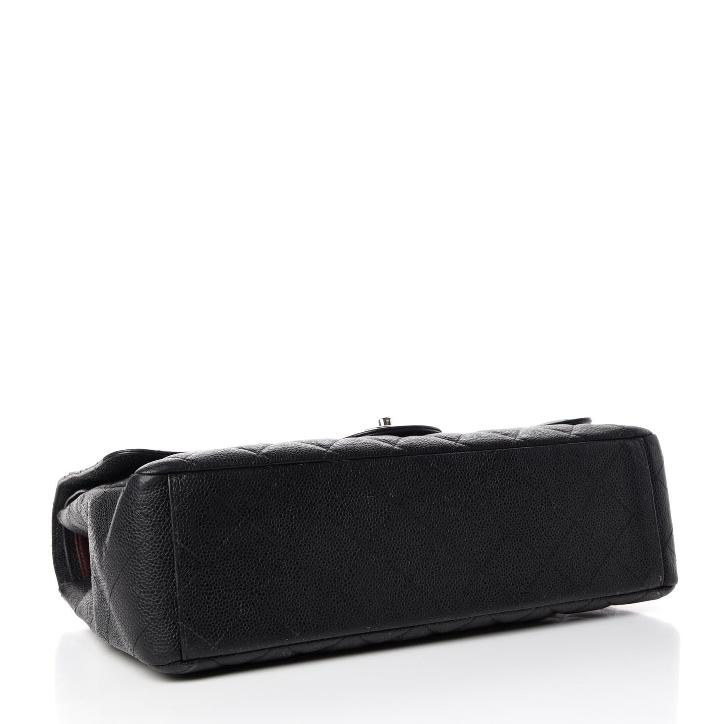Caviar Quilted Maxi Double Flap Black