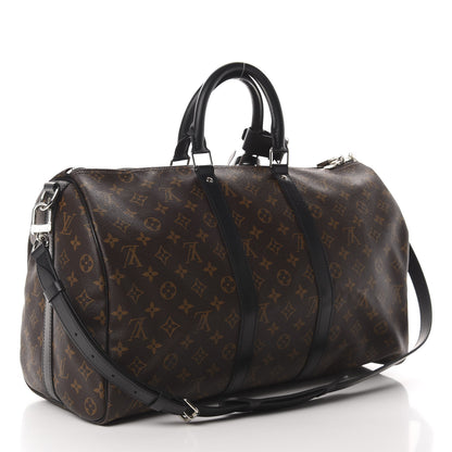 Louis Vuitton Monogram Macassar Keepall Bandouliere 45 2 of 12