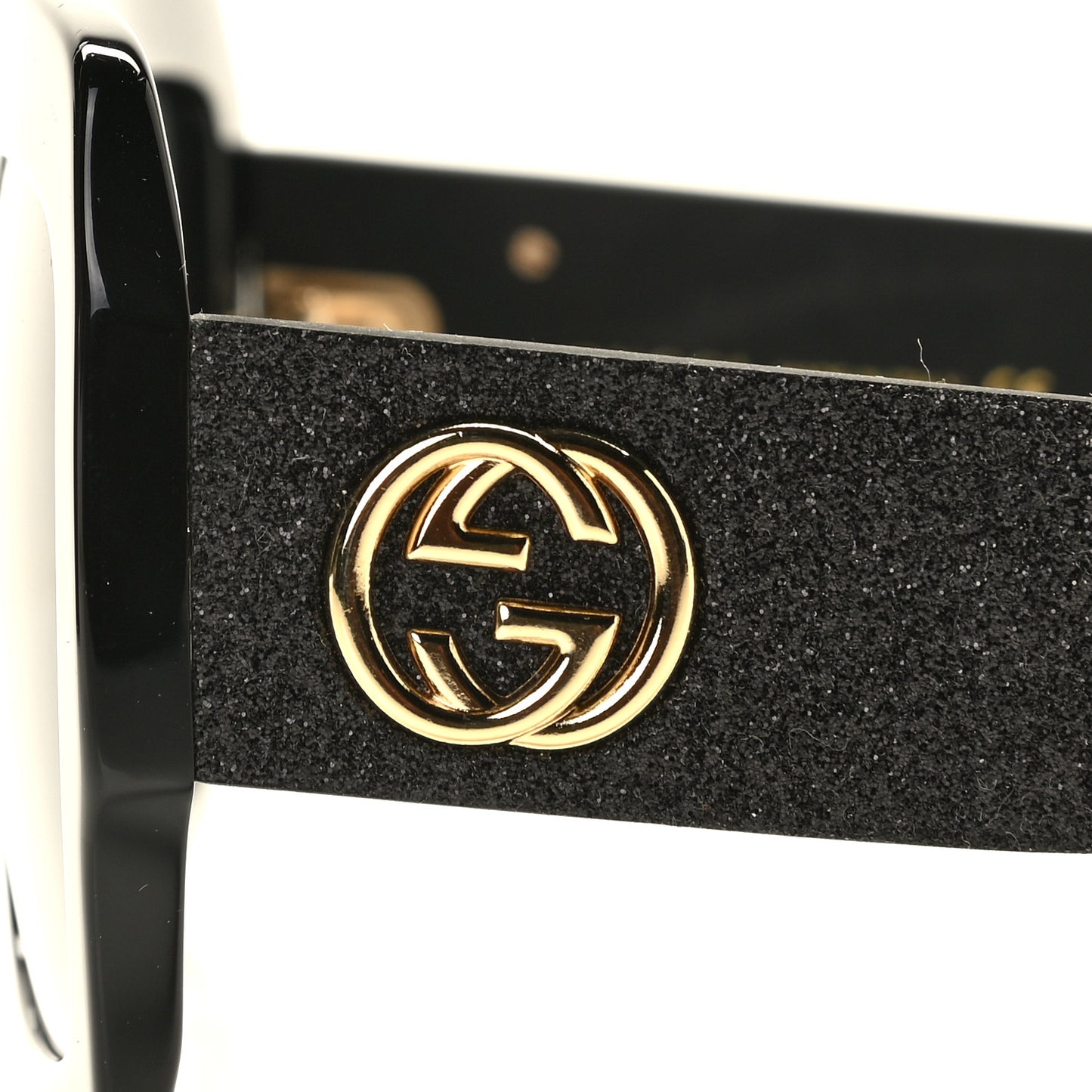 Square Frame Glitter GG0102S Sunglasses Black