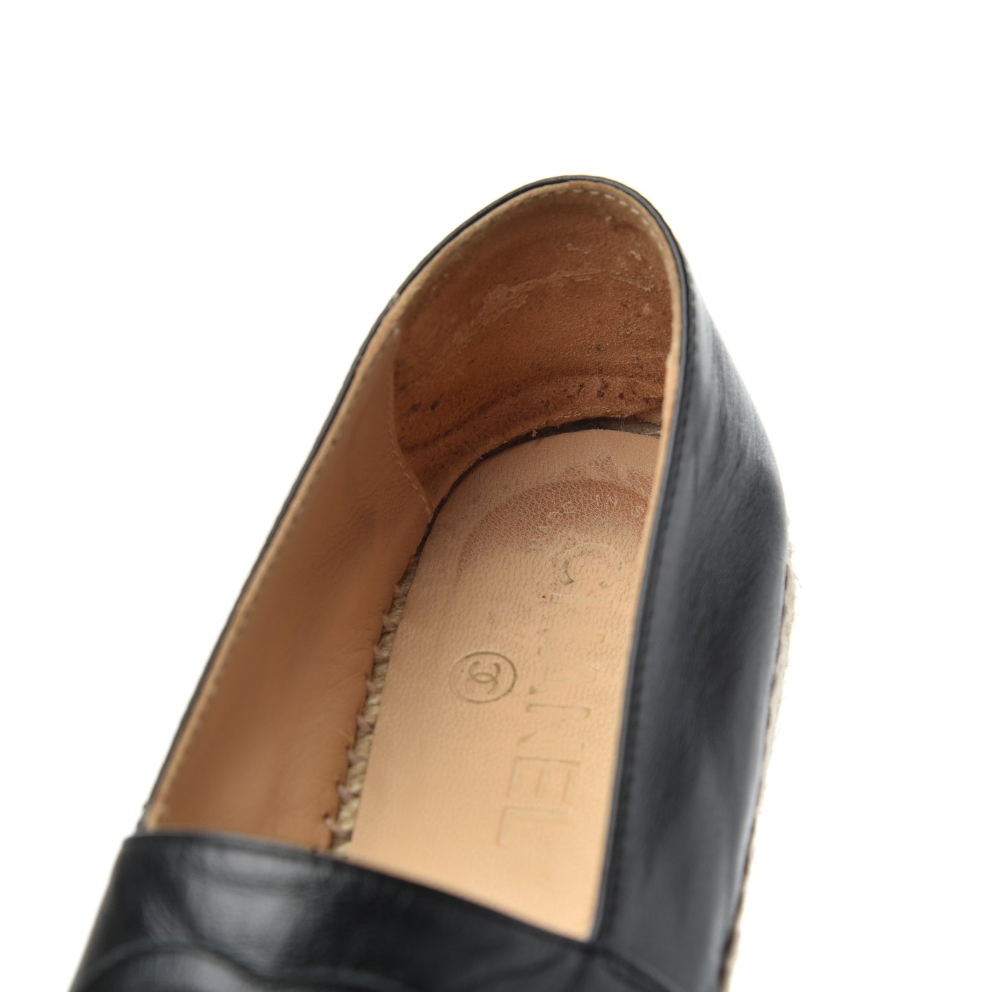 Lambskin CC Espadrilles 37 Black