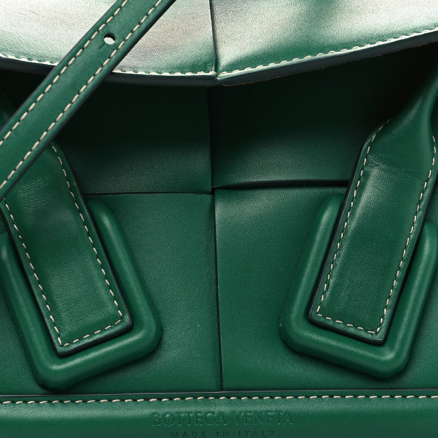 Calfskin Mini Maxi Intrecciato Arco Green