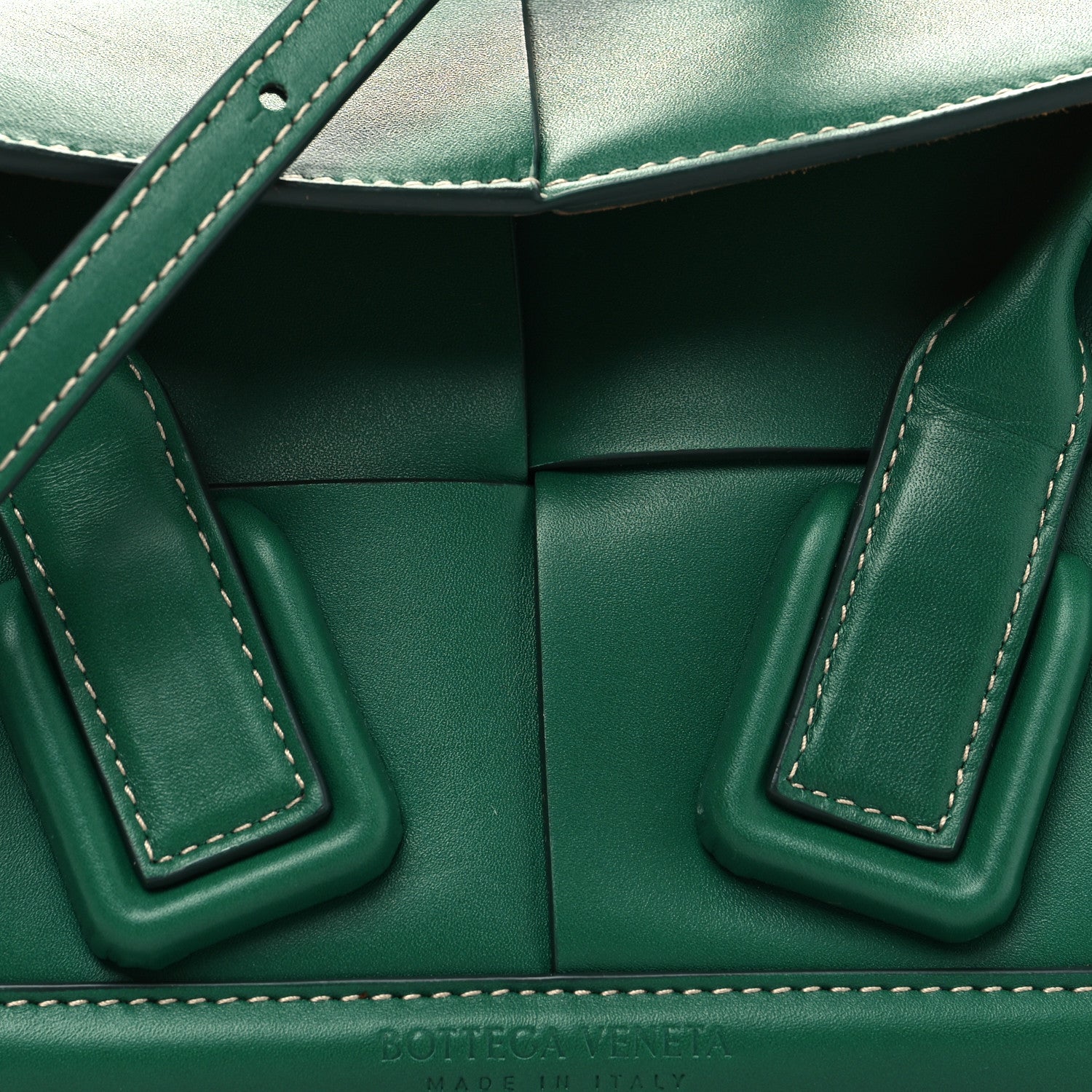 Bottega Veneta Calfskin Mini Maxi Intrecciato Arco Green 7 of 9