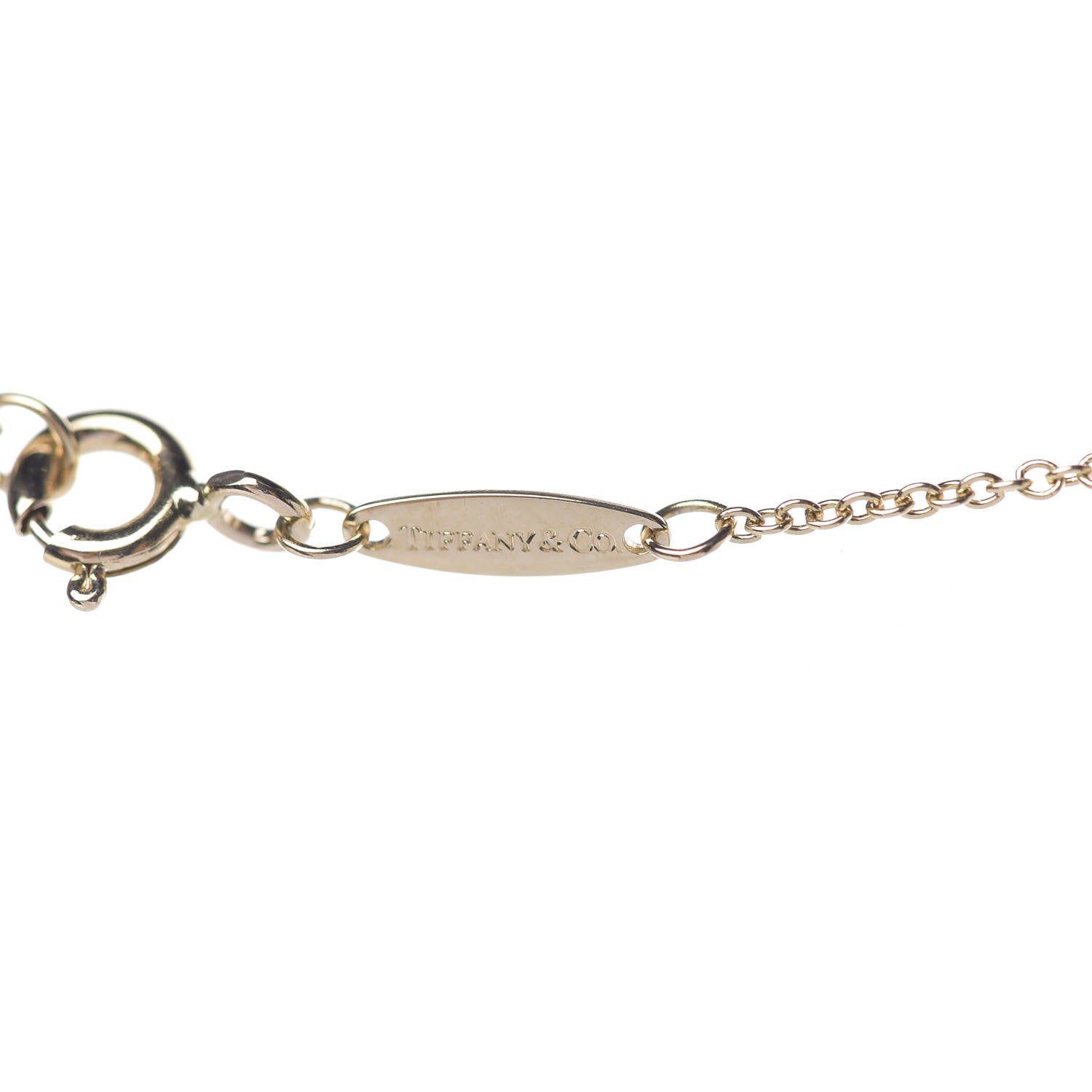 Tiffany 18K Yellow Gold Diamond .79ct Elsa Peretti Diamonds by the Yard Pendant Necklace 9 of 9