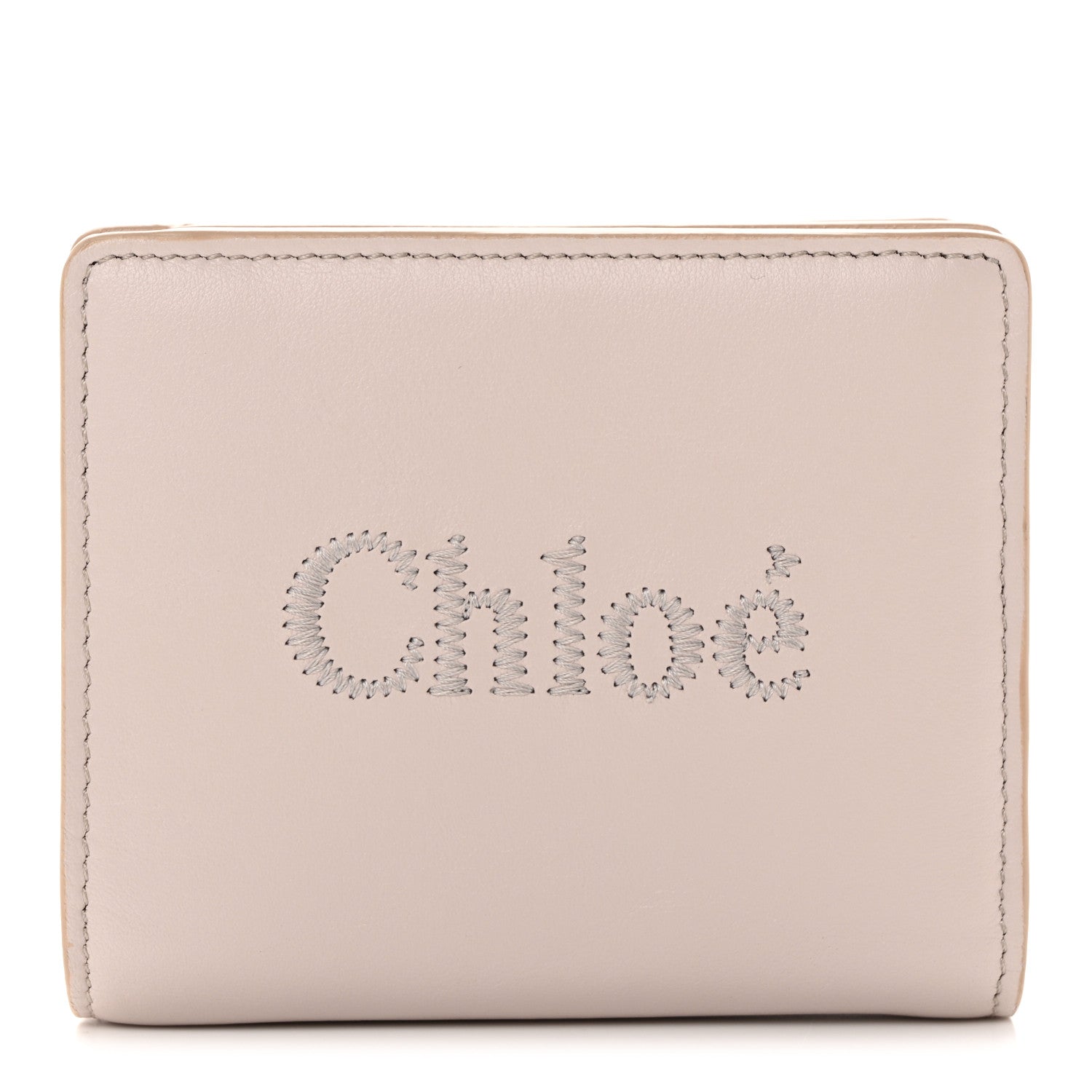Chloe Shiny Calfskin Sense Compact Wallet Wild Grey 1 of 12