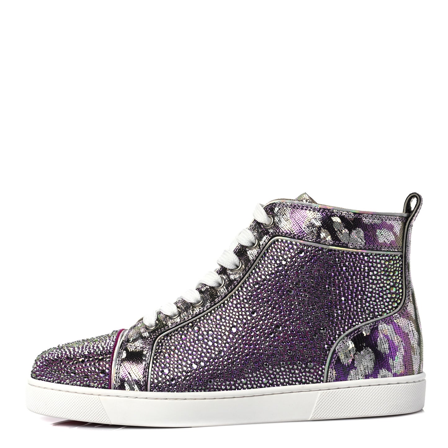 Veau Velours Strass Womens Louis Flat Sneakers 39 Renaissance