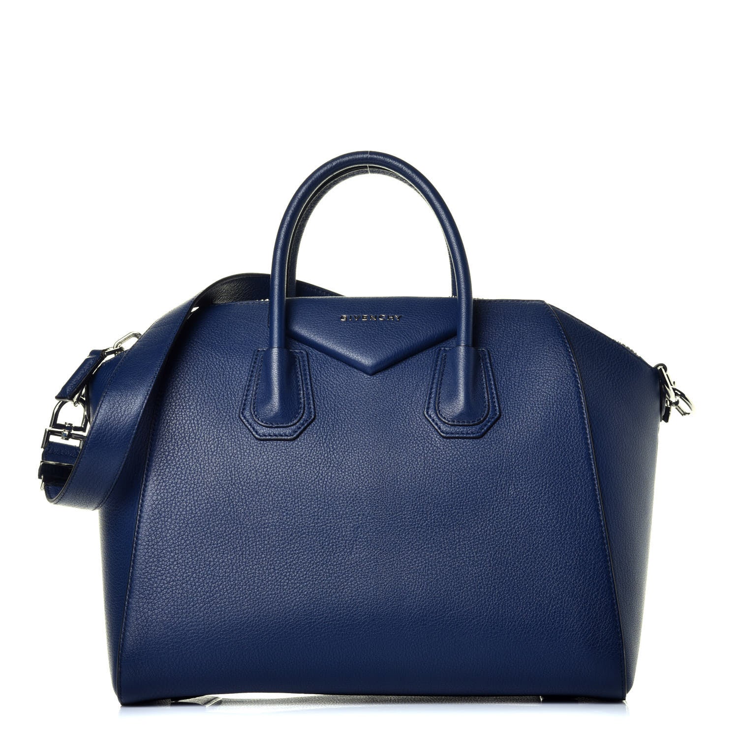 Givenchy Sugar Goatskin Medium Antigona Navy 1 of 8