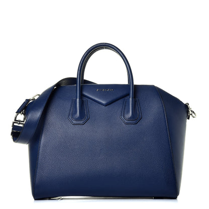 Givenchy Sugar Goatskin Medium Antigona Navy 1 of 8