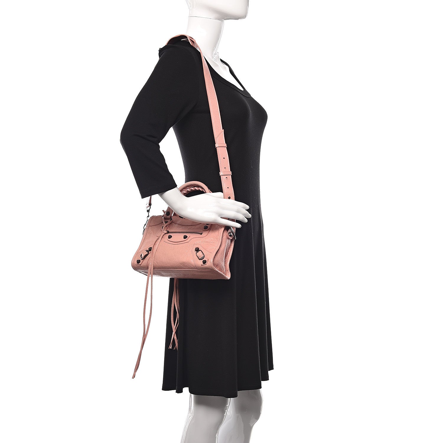 Balenciaga Agneau Classic Hardware Mini City Rose Peche 2 of 12