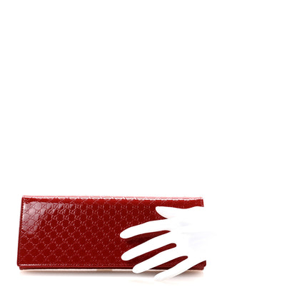 Gucci Patent Microguccissima Small Broadway Clutch Red 2 of 7