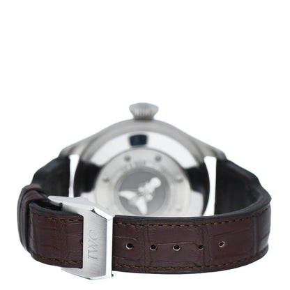 IWC Stainless Steel Calfskin 46mm Big Pilot's “Le Petit Prince” Automatic Watch Blue IW500916 3 of 5