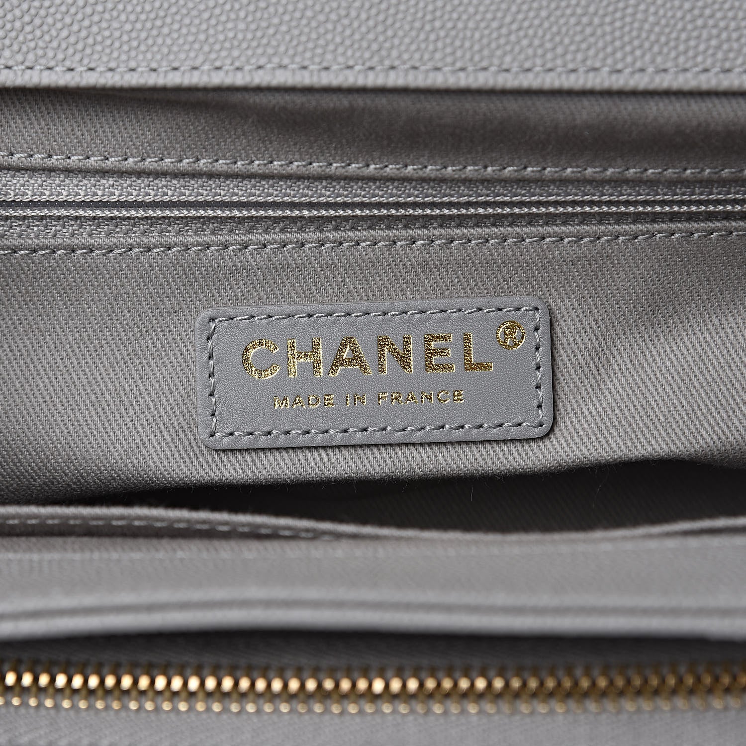 Chanel Caviar Quilted Medium Business Affinity Flap Grey 6 of 10