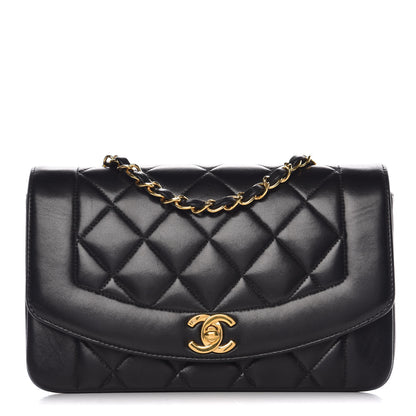 Chanel Lambskin Quilted Small Single Flap Black 1 of 13