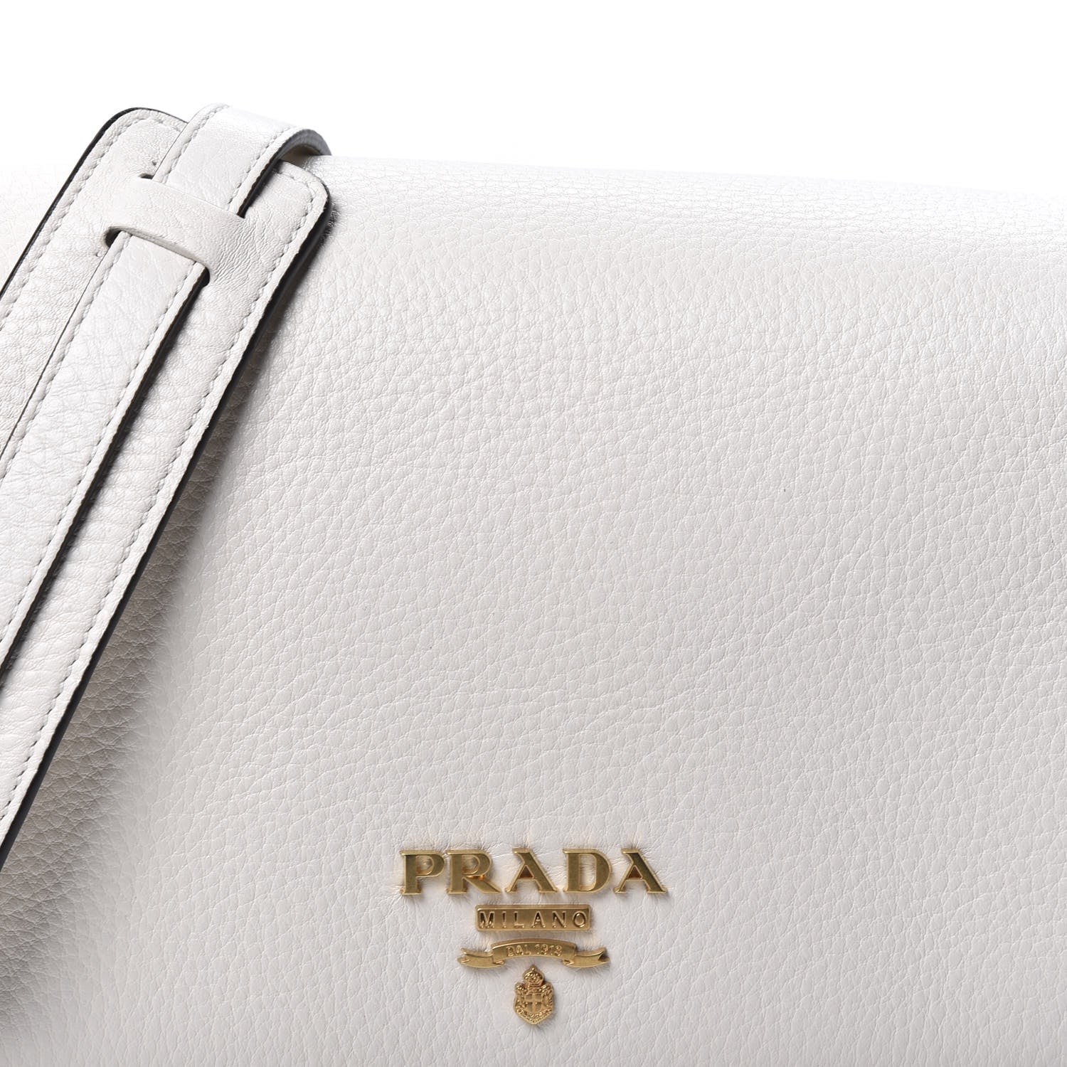 Prada Vitello Phenix Flap Crossbody White 8 of 8