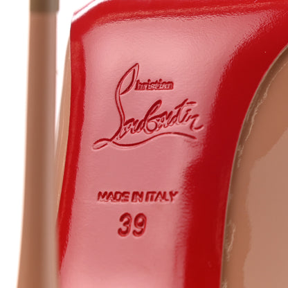 Christian Louboutin Patent Pigalle Follies 100 Pumps 39 Nude 7 of 10