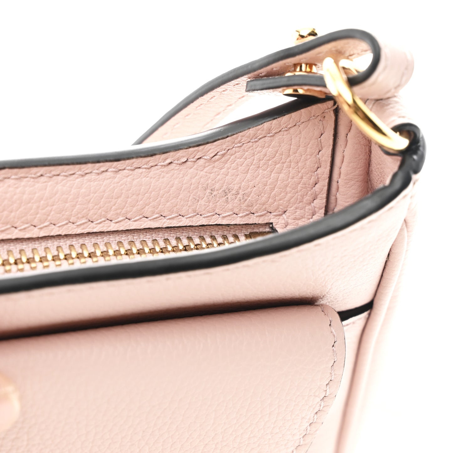 Grained Calfskin La Medusa Mini Crossbody Dusty Rose
