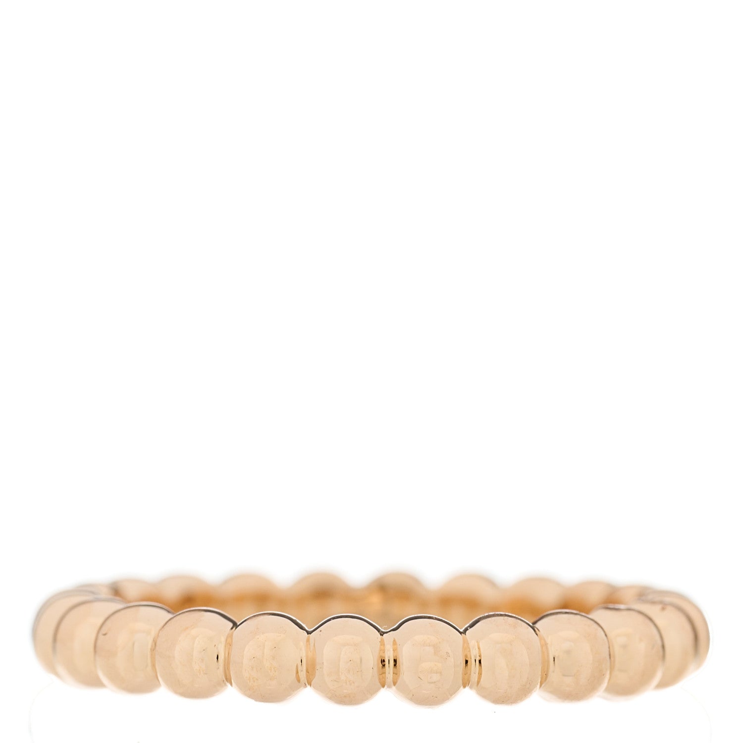Van Cleef & Arpels 18K Rose Gold Medium Perlee Ring 52 6 1 of 4