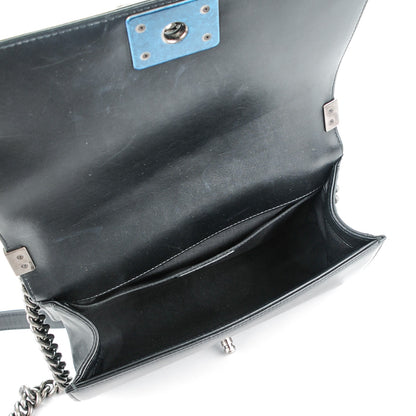 Chanel Lambskin Quilted Medium Boy Flap Black 5 of 8