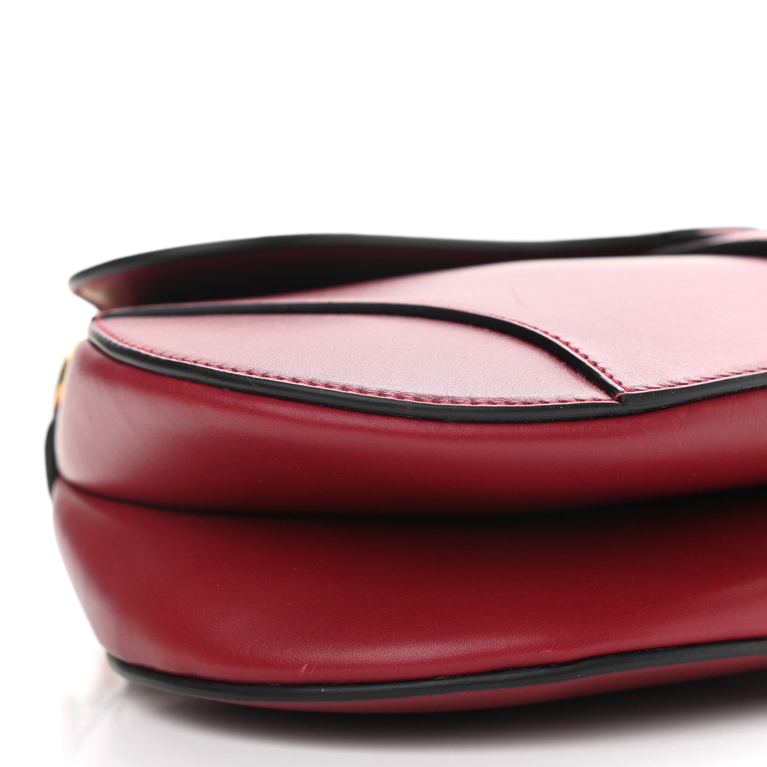 Christian Dior Calfskin Saddle Bag Scarlet 5 of 10