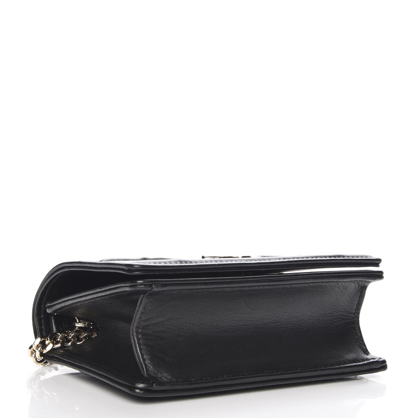 Lambskin Baby Diorama Flap Bag Black