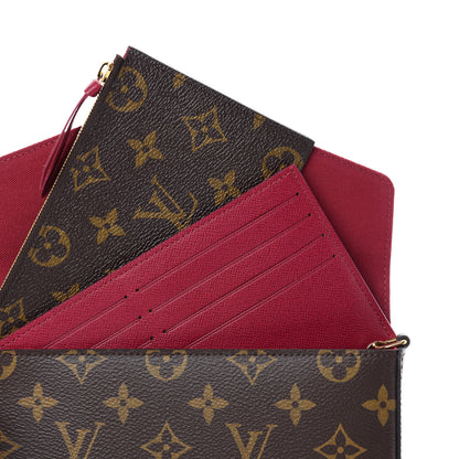 Louis Vuitton Monogram Pochette Felicie Chain Wallet Fuchsia 8 of 12
