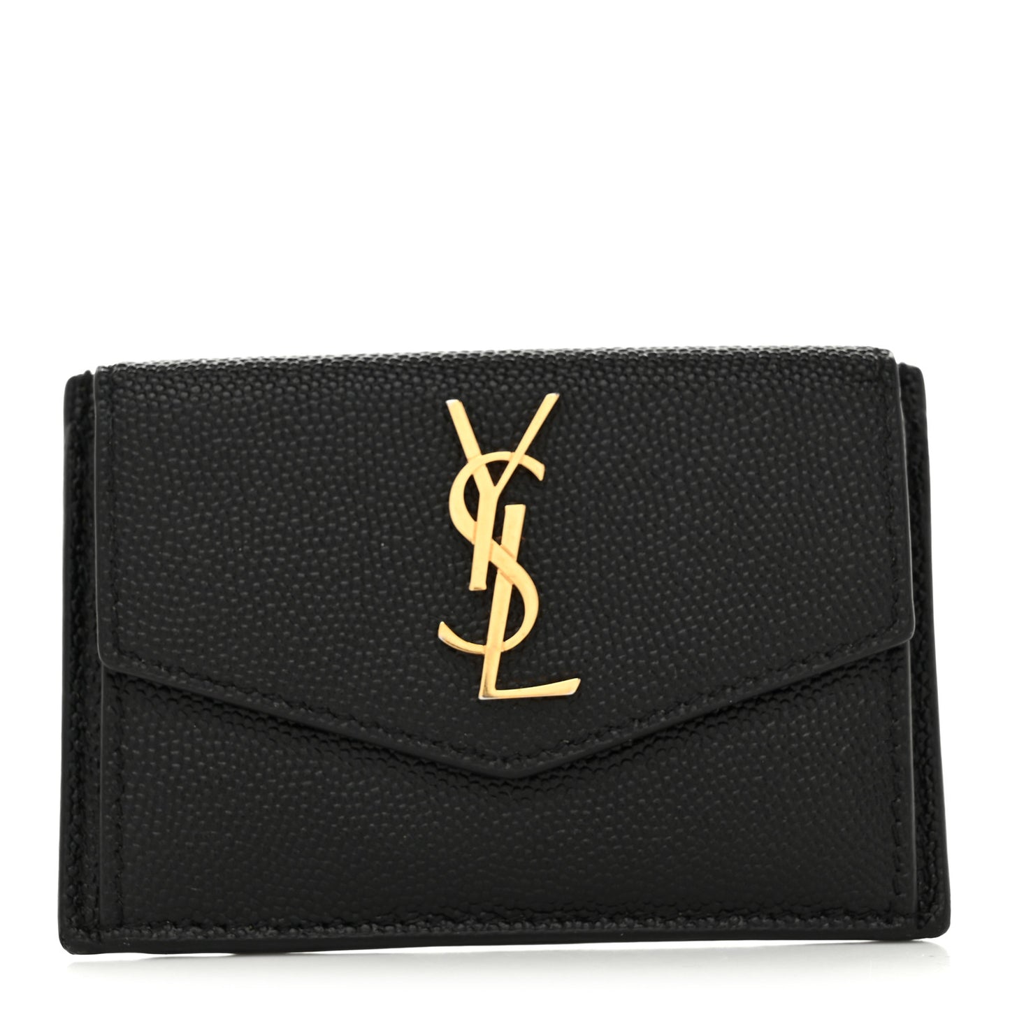 Grain De Poudre Uptown Monogram Card Case Black