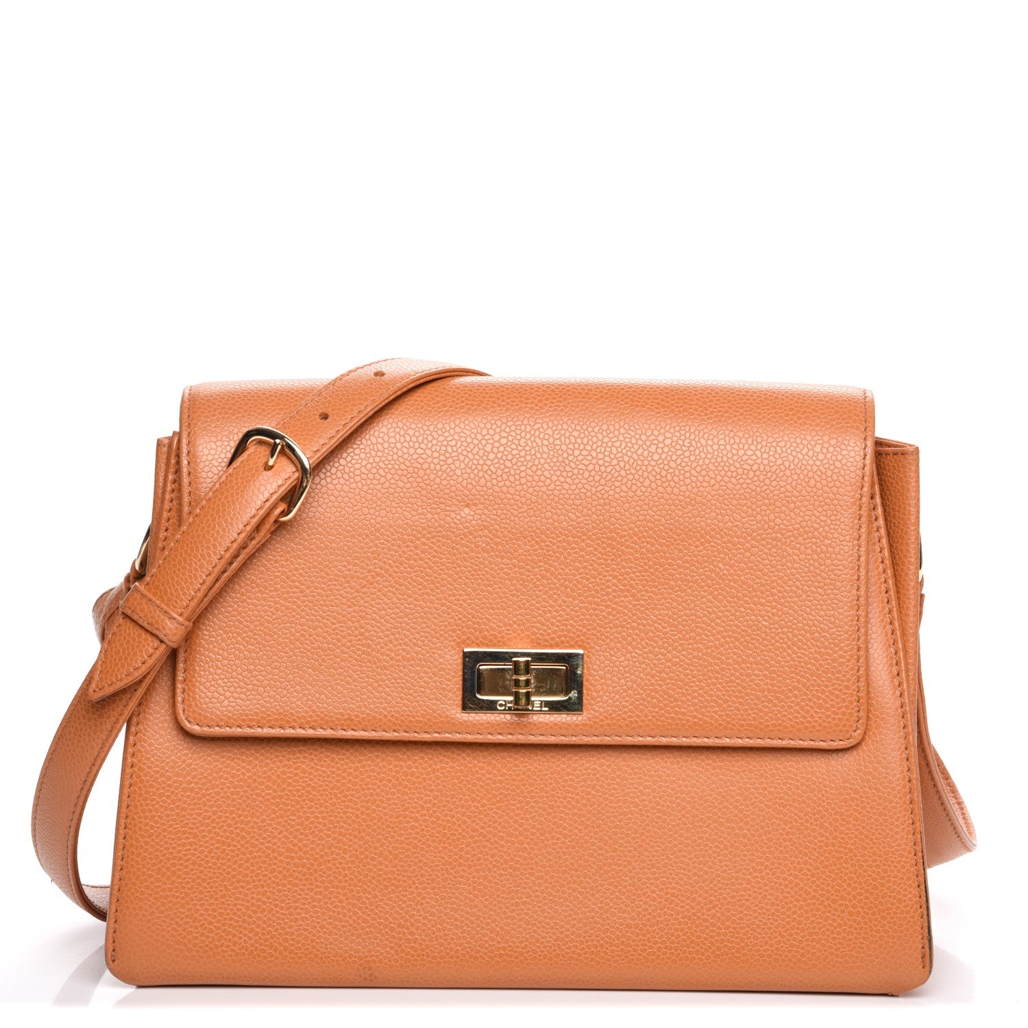 Chanel Caviar Mademoiselle Shoulder Bag Light Brown 1 of 8