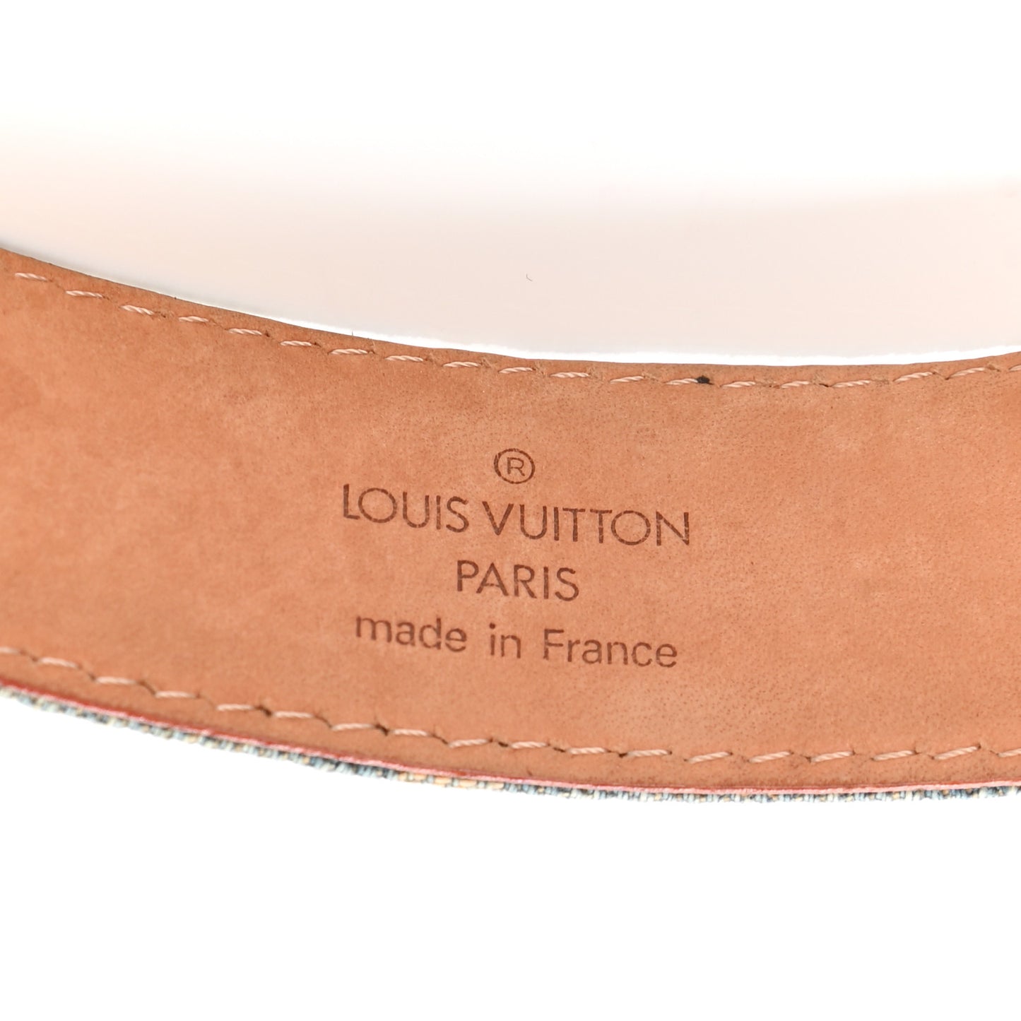 Denim Monogram Belt 90 36 Blue