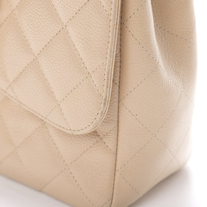 Chanel Caviar Quilted Jumbo Single Flap Beige Clair 12 of 15