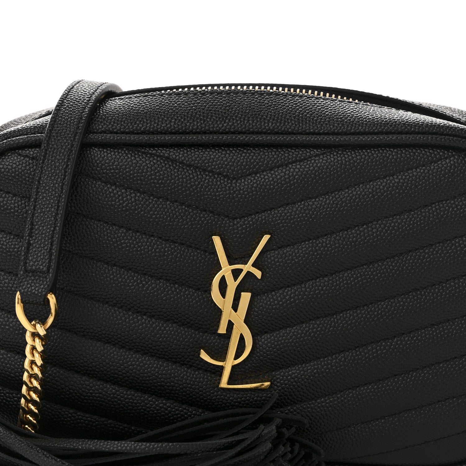 Saint Laurent Grain De Poudre Matelasse Monogram Mini Lou Camera Bag Black 15 of 19