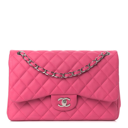 Chanel Iridescent Caviar Quilted Jumbo Double Flap Pink 1 of 16