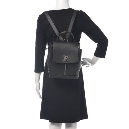 Louis Vuitton Calfskin Lockme Backpack Black 2 of 9