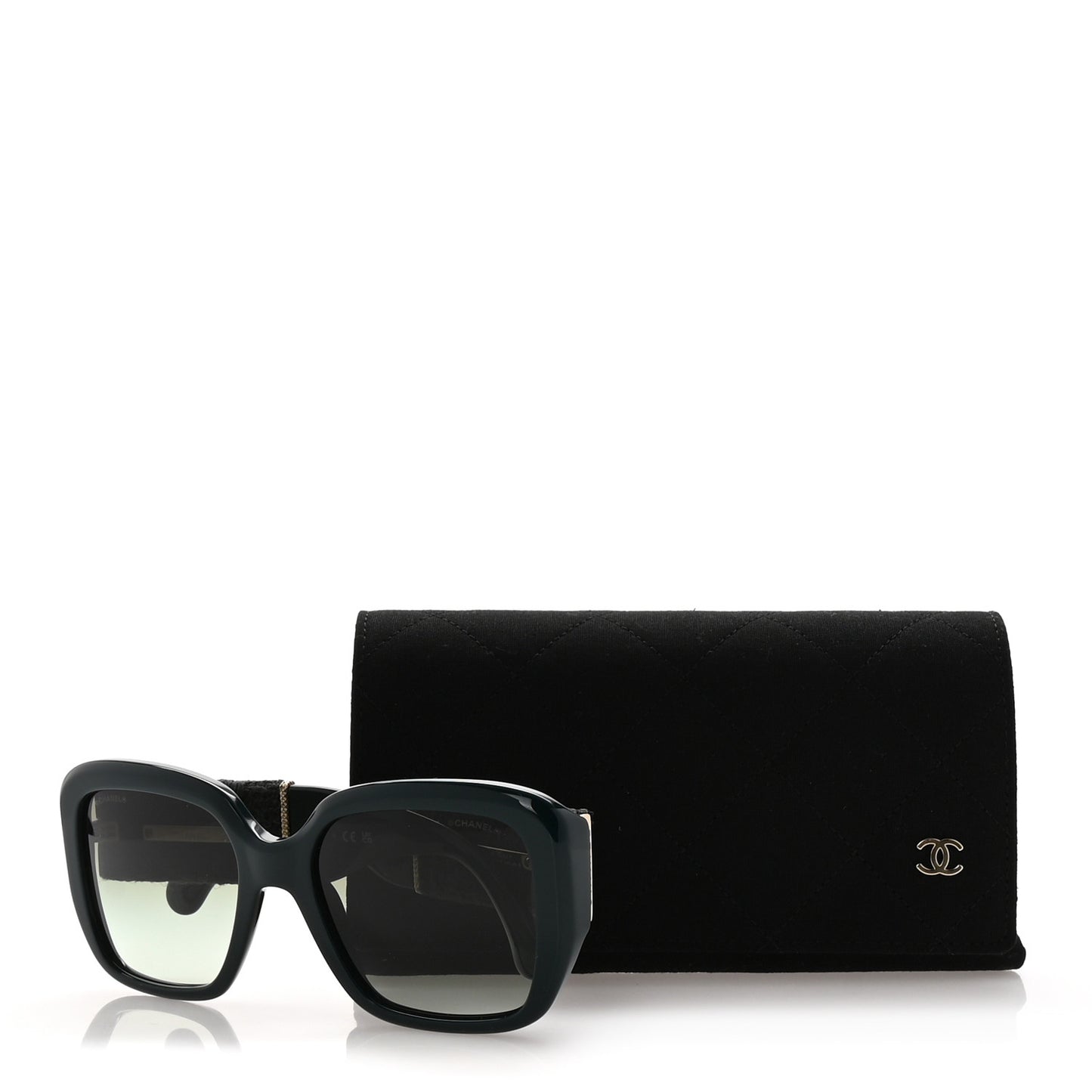 Acetate Tweed Square Sunglasses 5512