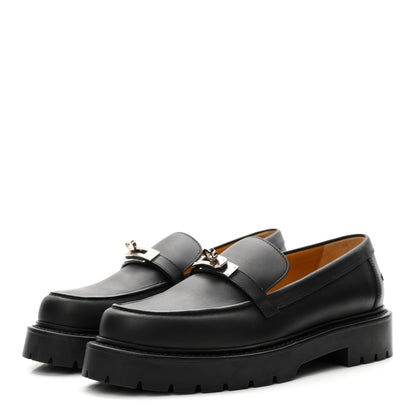 Hermes Calfskin First Derby Shoes 38 Black 4 of 10