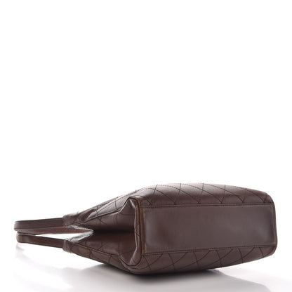 Chanel CHANE Lambskin Stitched Shoulder Bag Brown 4 of 16
