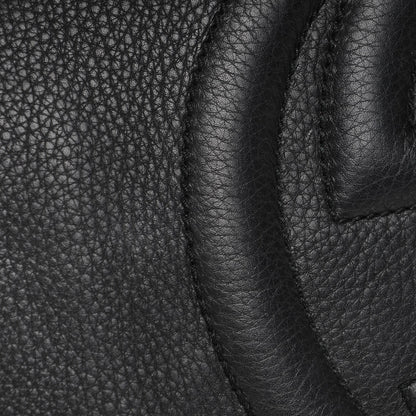 Gucci Pebbled Calfskin Medium Soho Chain Shoulder Bag Black 10 of 13