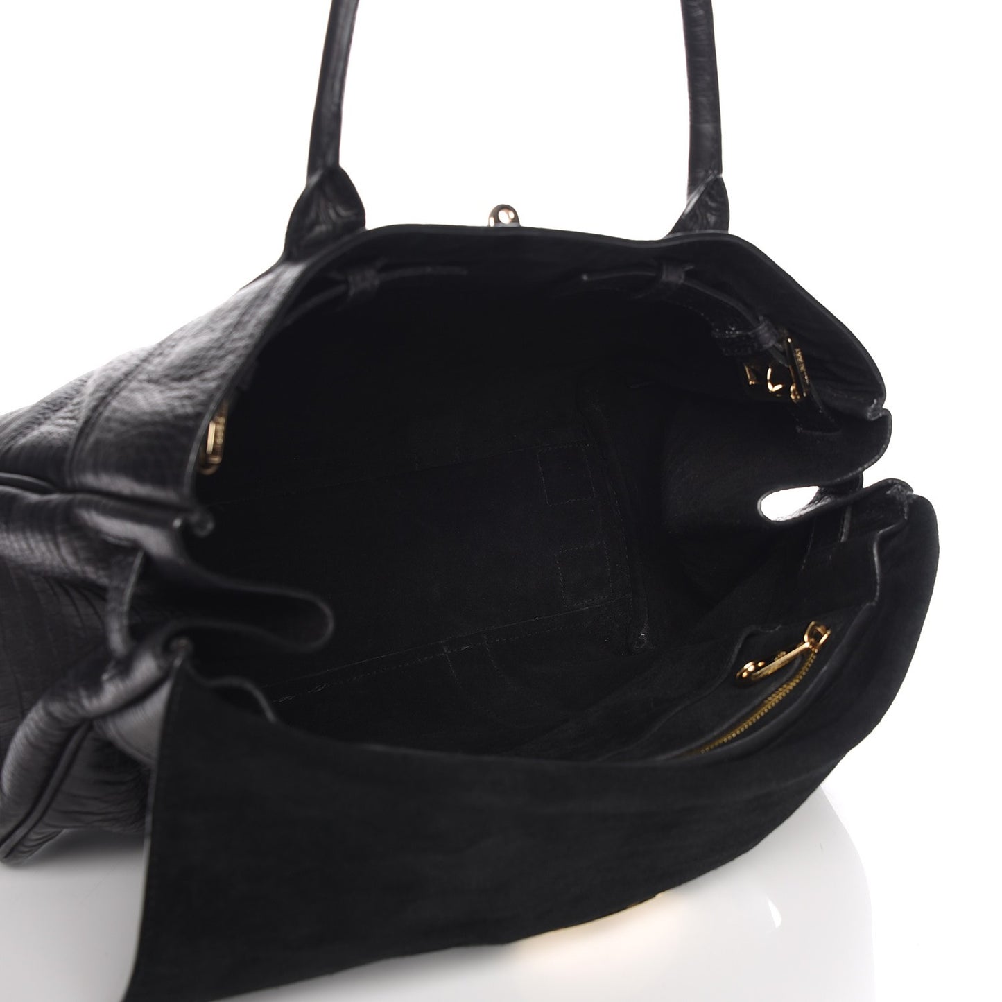 Crocodile Embossed Bayswater Satchel Black