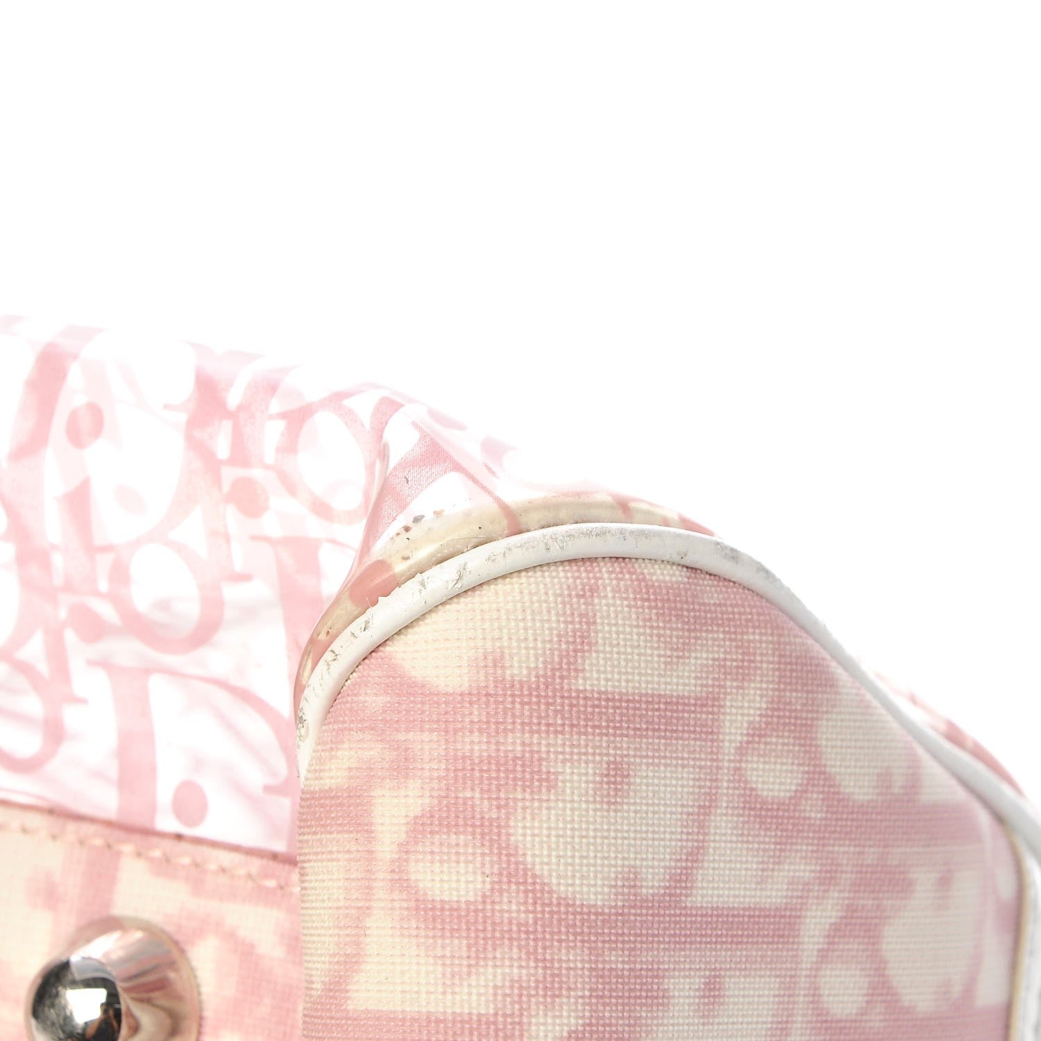 Christian Dior Vinyl Diorissimo Girly Rain Bowler Pink 14 of 16