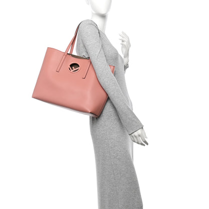Fendi Vitello Vienna Enamel F is Fendi Shopping Tote Macaron Taupe 2 of 12