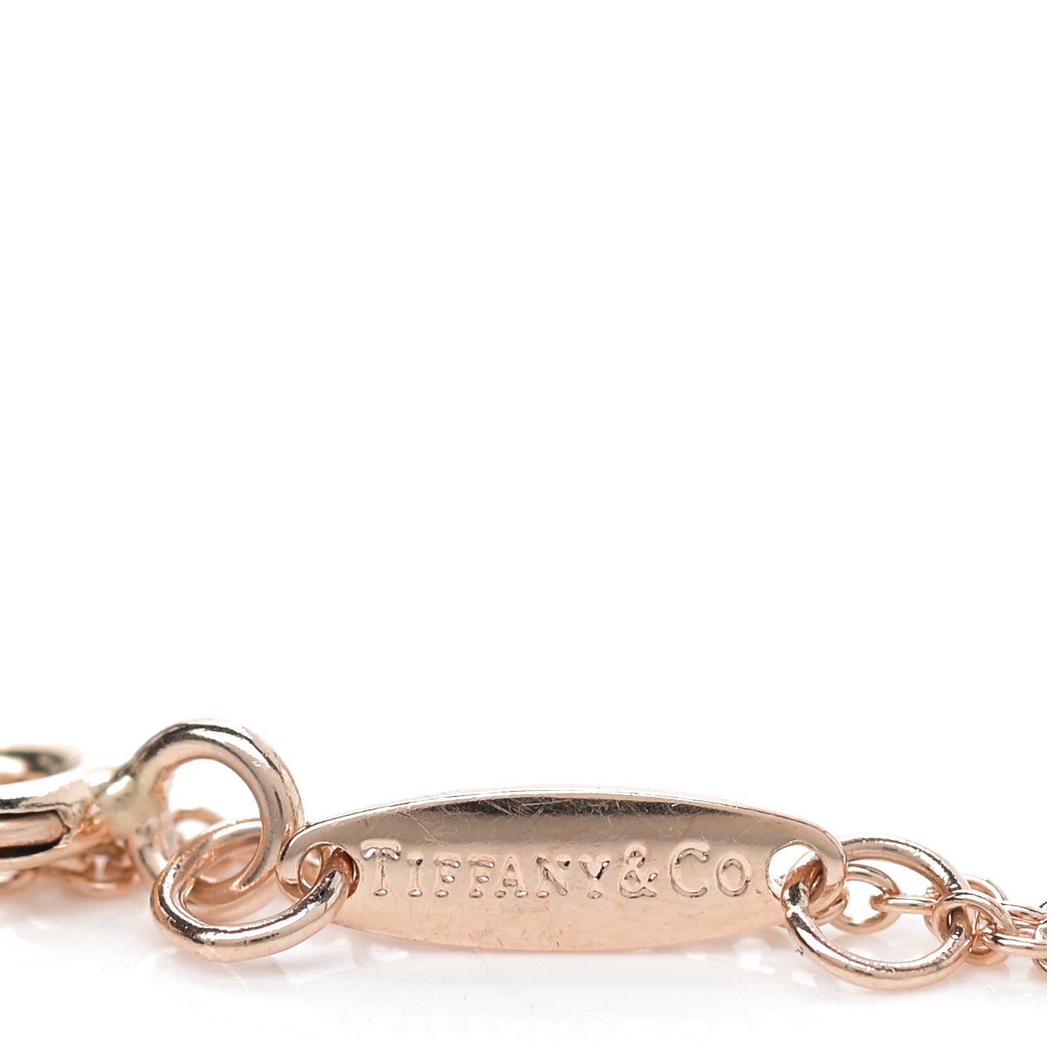 Tiffany 18K Rose Gold Diamond .04ct Elsa Peretti Diamonds by the Yard Bracelet 3 of 6