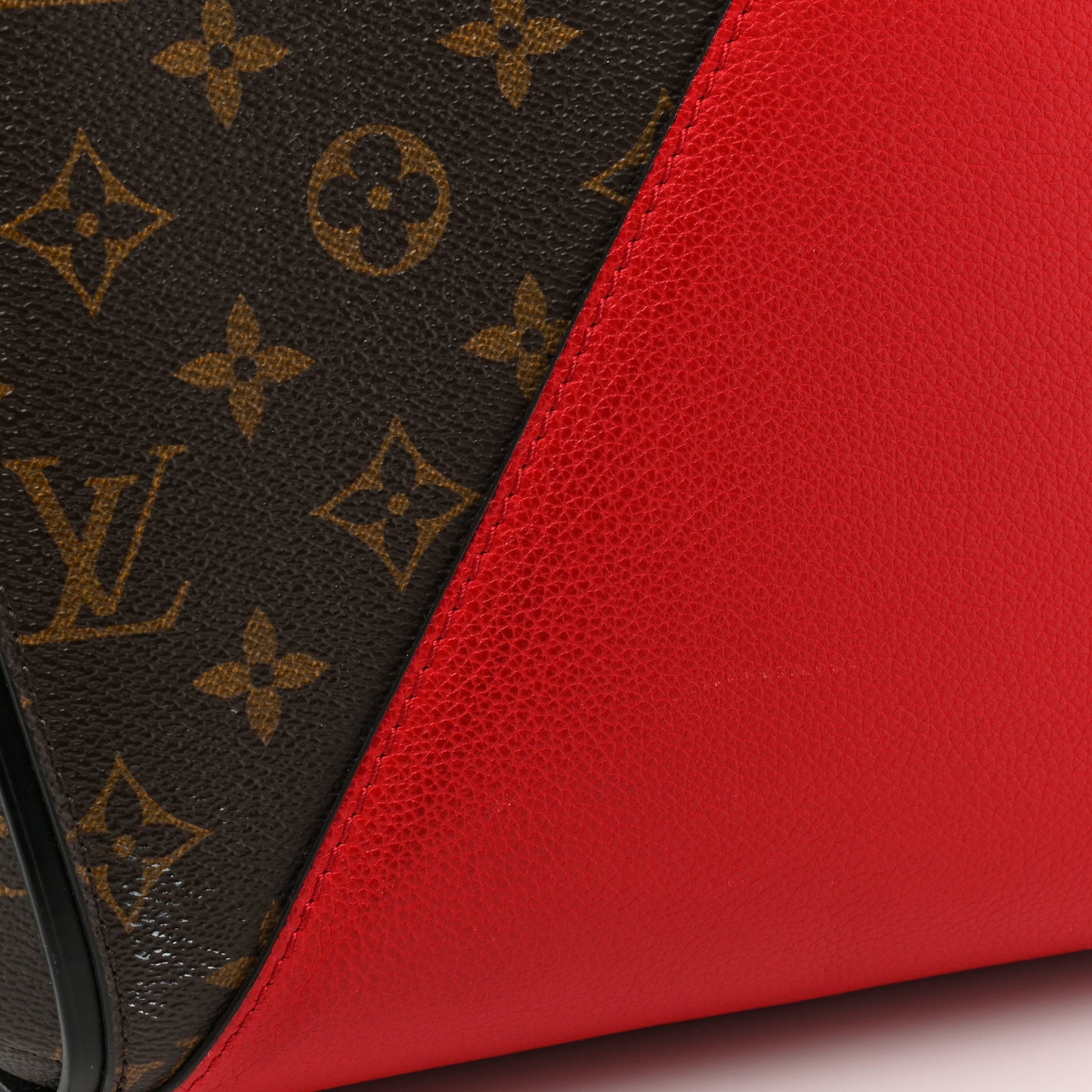 Calfskin Monogram Kimono Tote Cherry