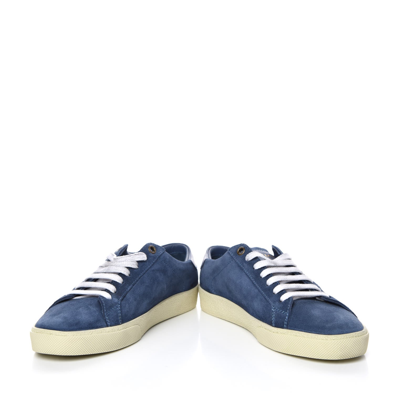 Saint Laurent Suede Womens Court Classic Sneakers 37.5 Denim 5 of 21